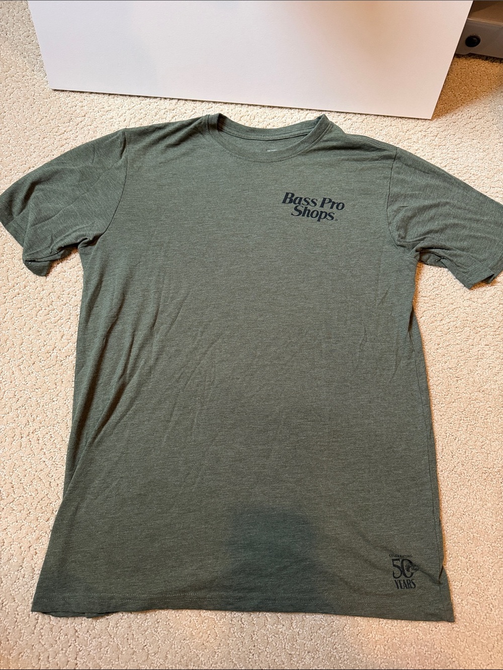 Bass Pro Shops Olive Green Short Sleeve Logo Tee